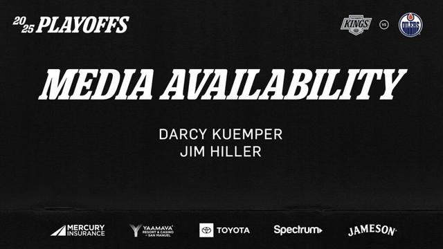 Kuemper, Hiller | 04.28 LA Kings Leave for Los Angeles | Media Availability