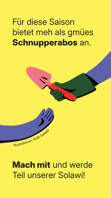Für diese Saison bietet meh als gmües Schnupperabos an.