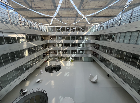 Foyer of the mathematics building of KIT, campous south.