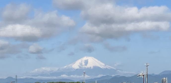 Mt. Fuji, a view from the balcony.