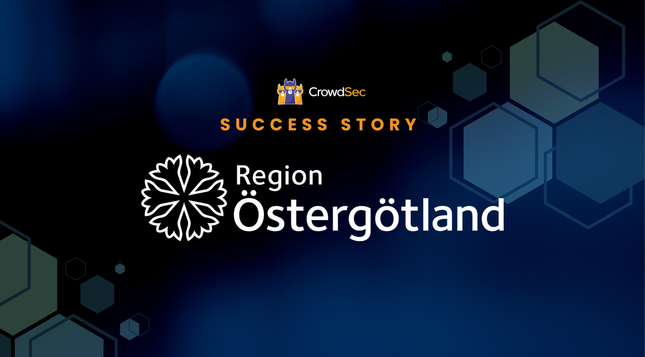 Region Östergötland safeguards healthcare for 500,000 residents with the CrowdSec Blocklists.