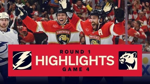 Panthers vs Lightning | Game 4 Highlights | 4.28.25