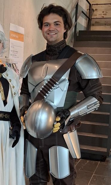 Me in a Mandalorian cosplay