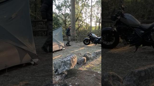 【バイクキャンプ旅】宮崎県#4 日向市 牧水公園キャンプ場 チキン南蛮おぐらカツカレー チーズ饅頭工房わらべ レブル250 ツーリング  Reble250 #motorcyclecamping