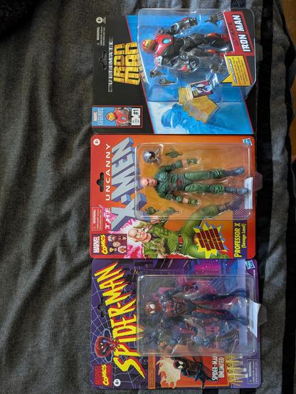 3 figures in box displayed
