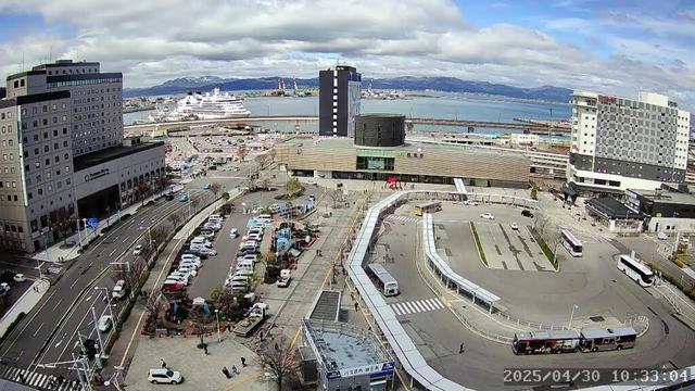 【Live-Japan】函館駅前ライブカメラ① #函館 #HAKODATE #函館湾 #JR函館駅