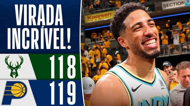 HALIBURTON comanda virada FANTÁSTICA e PACERS eliminam os BUCKS - Melhores Momentos
