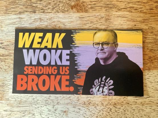 A pamphlet that appeared in my letter box.
