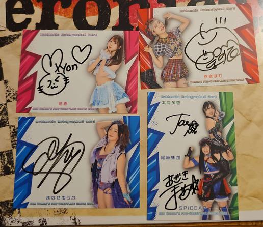 (Top right to bottom left): 
Mizuki, Pom Harajuku, Yuna Manase, SPiCEAP (Tae Honma/Maika Ozaki)