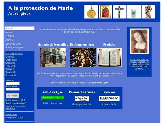 Art sacré A La Protection de Marie à #Versailles (#Yvelines) A La Protection de Marie, boutique d'articles religieux. Librairie, médailles de baptême, crèches, santons, chapelets, croix, icônes,...
Suite 👉 https://artisansdupatrimoine.fr/professionnel/1505/a-la-protection-de-marie-versailles
#Artisan #Restauration #Patrimoine