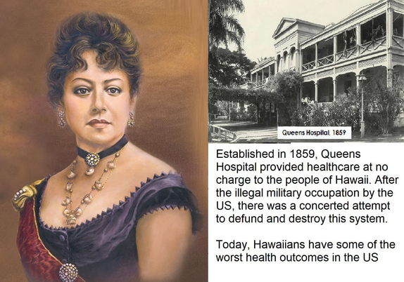 Queens hospital provided universal healthcare in Hawaii in 1859.