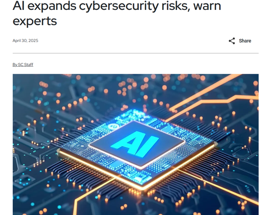 Mcrochip with headline "AI expands cybersecurity risks"