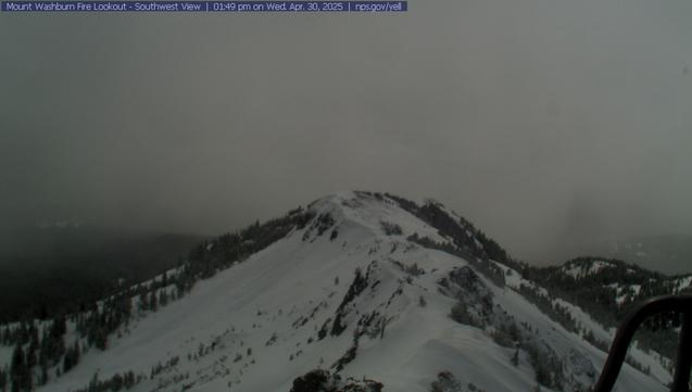 Southern view Mt Washburn, Yellowstone National Park