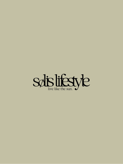 An artwork of a fictional company called Solis Lifestyle.