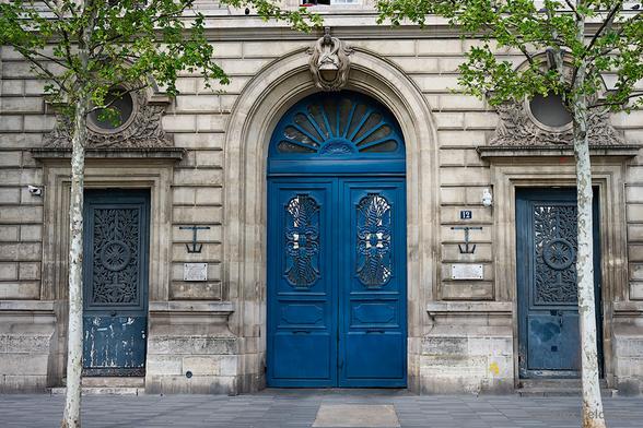 Big Blue Door in Paris
