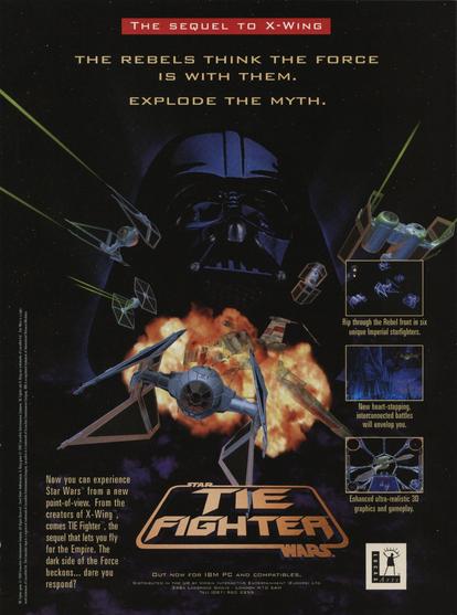 Star Wars: TIE Fighter Magazine Ad (1994)
