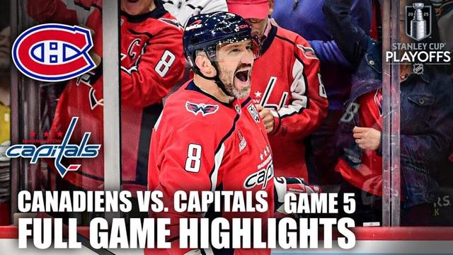 1st Round: Montreal Canadiens vs. Washington Capitals Game 5 | Full Game Highlights | ESPN NHL