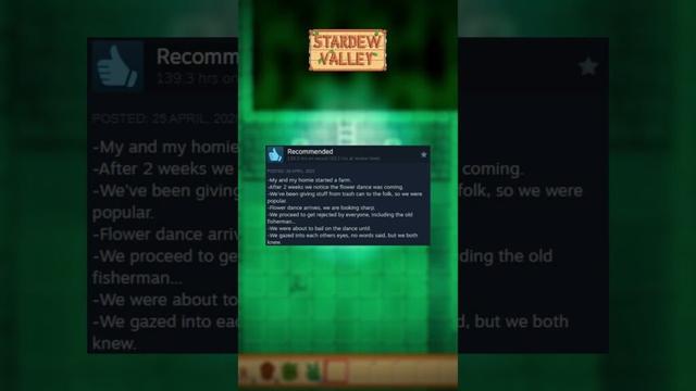 Stardew Valley - Funny Steam Reviews!! (3) #stardewvalley #stardew #steamreviews #funnyreviews