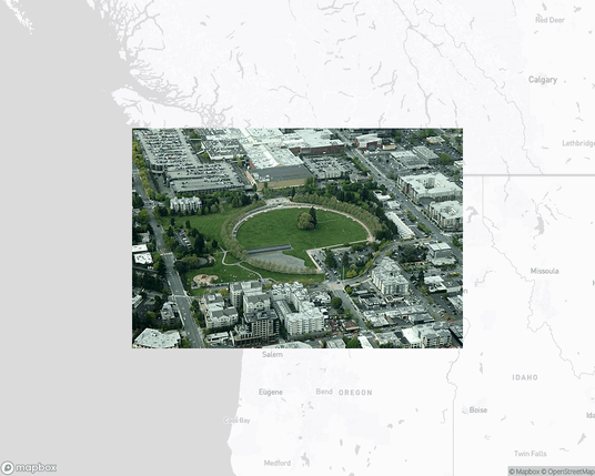 A photo of or from a park from the linked website, overlaid on a cropped world map where it's located.