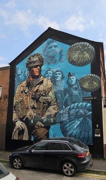 Artwork by Dee Craig in East Belfast, Northern Ireland, UK