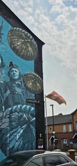 Artwork by Dee Craig in East Belfast, Northern Ireland, UK