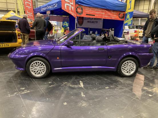 Purple Quantum 2+2 Convertible, side view
