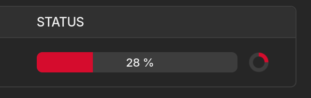 Screenshot "Status" = 28%