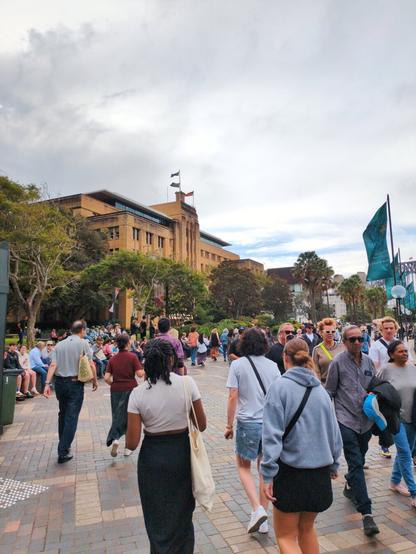 The MCA is located between the Circular Quay ferry terminal, on the same side as The Rocks and the Sydney Harbour Bridge, and opposite the Sydney Opera House.