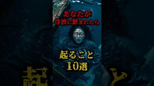 あなたが津波に飲まれたら起こること10選 #津波 #都市伝説 #南海トラフ #東日本大震災 #地震