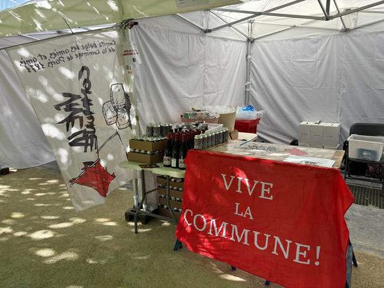 Notre stand au Mont des Arts à Bruxelles