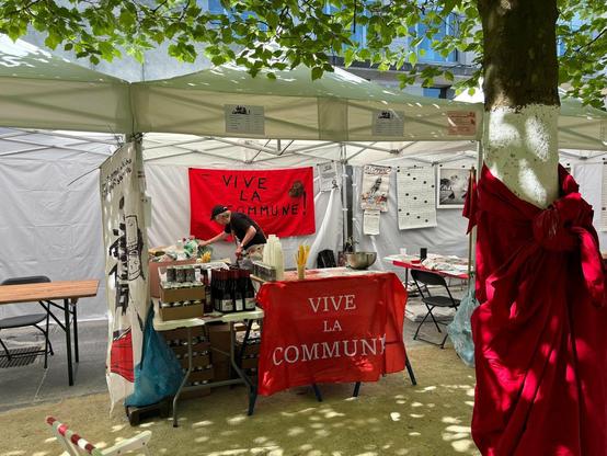 Notre stand au Mont des Arts à Bruxelles