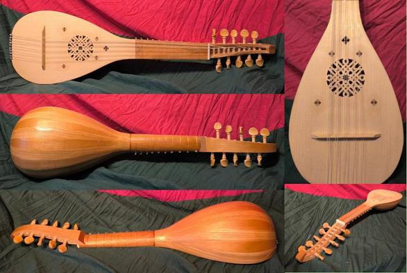 A medieval gittern I completed yesterday.