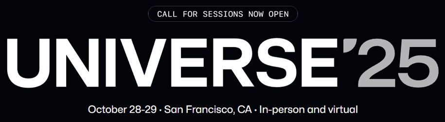 GitHub Universe 2025 call for speakers banner