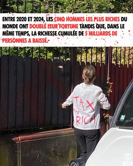 ENTRE 2020 ET 2024, LES CINQ HOMMES LES PLUS RICHES DU MONDE ONT DOUBLE LEUR FORTUNE TANDIS QUE, DANS LE MÊME TEMPS, LA RICHESSE CUMULÉE DE 5 MILLIARDS DE PERSONNES A BAISSÉ.