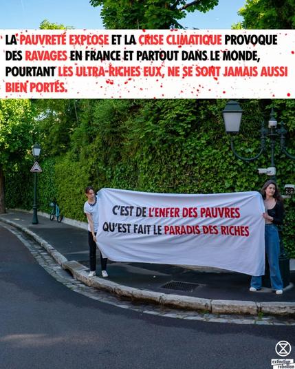 LA PAUVRETE EXPLOSE ET LA CRISE CLIMATIQUE PROVOQUE DES RAVAGES EN FRANCE ET PARTOUT DANS LE MONDE, POURTANT LES ULTRA-RICHES EUX, NE SE SONT JAMAIS AUSSI BIEN PORTÉS.