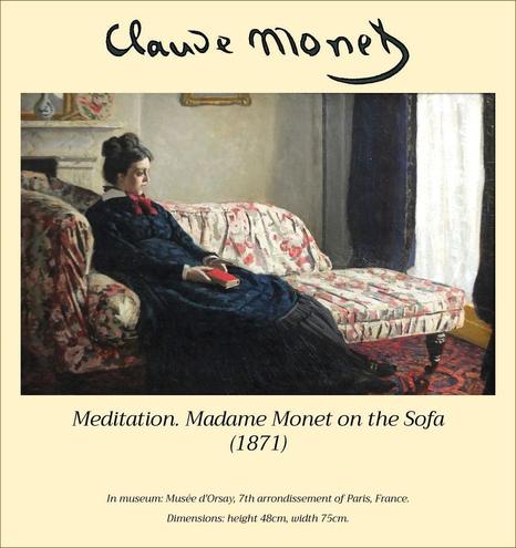 Meditation. Madame Monet on the Sofa