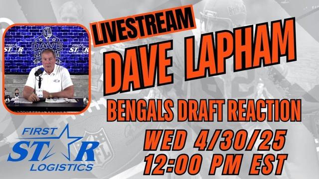 LIVESTREAM: Dave Lapham Looks at the Cincinnati Bengals 2025 NFL Draft