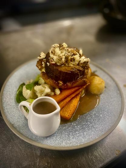 Roast Brisket, Crispy onion
