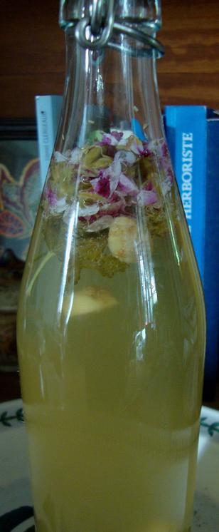 Un nouveau kombucha, la boisson maison parfaite pour s'adapter à l'évolution des saisons : fleurs de géranium rosat et gingembre.