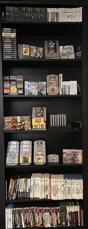 My gaming shelves