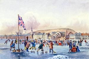 Curling match in Montreal 1855