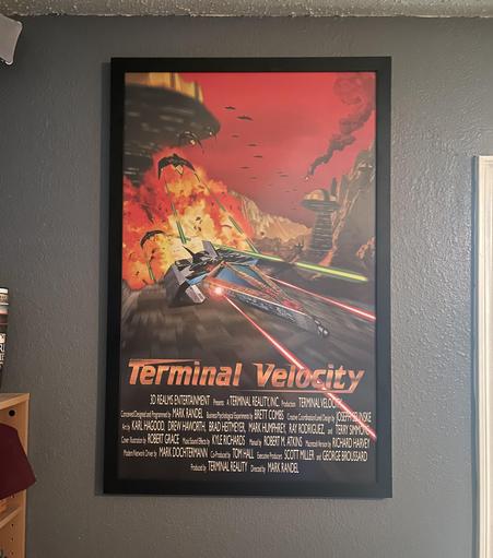 Terminal Velocity Game (1995) poster.