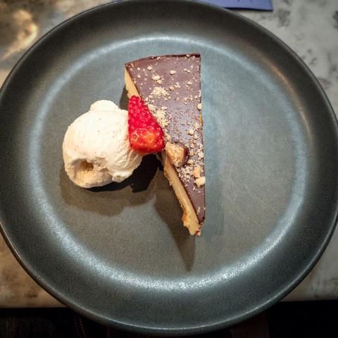 Chocolate tart.