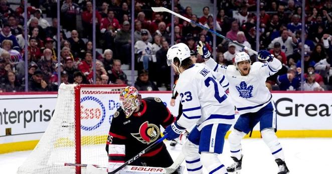 Maple Leafs advance to the 2nd round of NHL playoffs by eliminating Senators 4-2 in Game 6