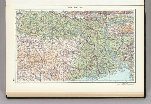 An old map of Bangladesh, India from the website linked in the post.