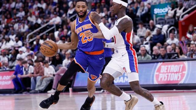 Former Net Mikal Bridges helps Knicks beat Pistons