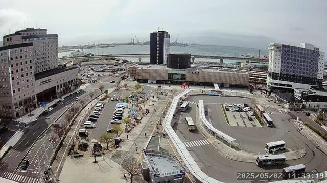 【Live-Japan】函館駅前ライブカメラ① #函館 #HAKODATE #函館湾 #JR函館駅