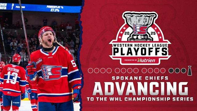 Spokane Chiefs sweep Portland Winterhawks, advance to 2025 WHL Championship Series