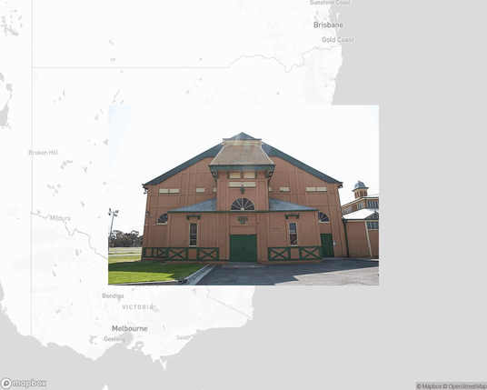 A photo of or from a park from the linked website, overlaid on a cropped world map where it's located.