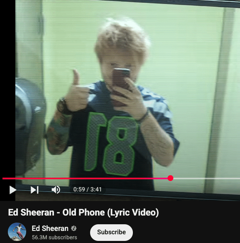 Who would've thought Ed Sheeran was a Hawks fan?